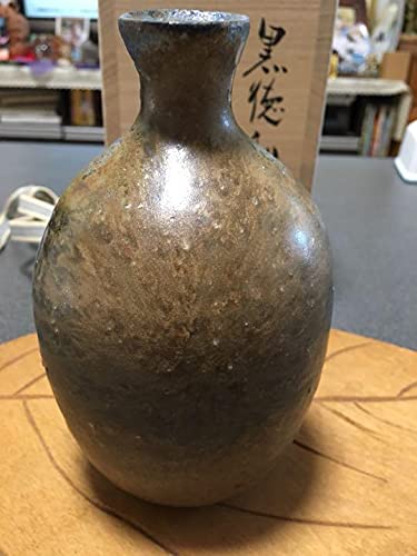 Amazon.co.jp: 備前焼徳利 伊勢崎晃一郎作黒備前絶品 : Office Products